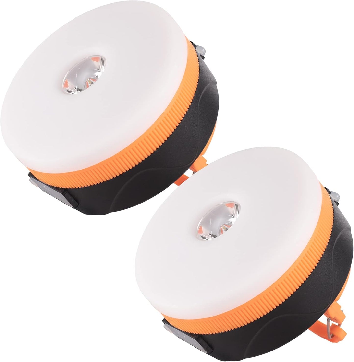 Lit-Path LED Camping Lantern, Rechargeable Light with Magnet Base, 2200 Mah, Survival Kit for Emergency, Hurricane, Outage, Medium Orange, 1 Pack