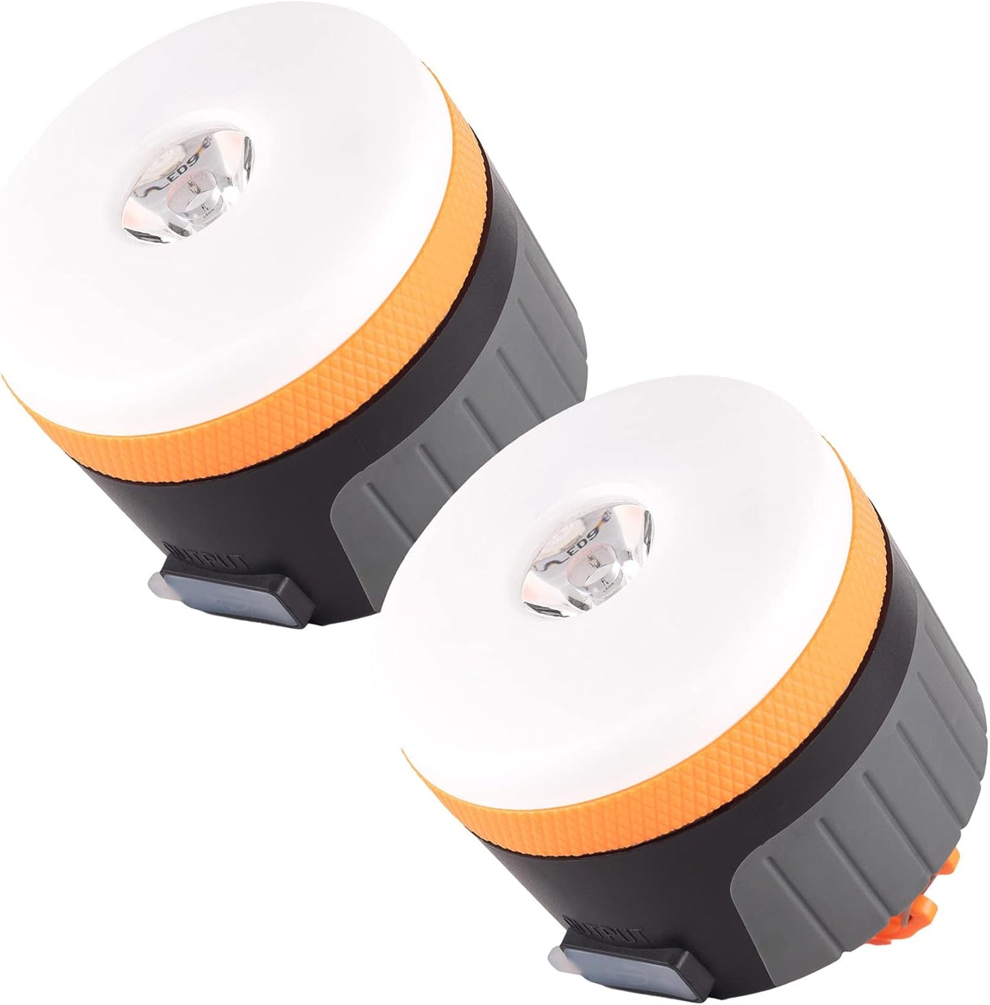 Lit-Path LED Camping Lantern, Rechargeable Light with Magnet Base, 2200 Mah, Survival Kit for Emergency, Hurricane, Outage, Medium Orange, 1 Pack