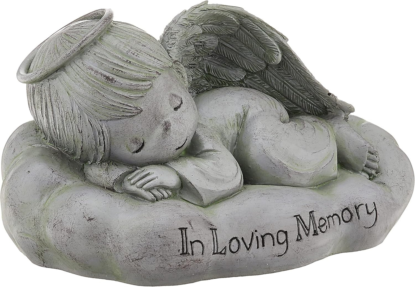 Precious Moments Garden Gifts 171460 Always in Our Hearts Decorative Resin Memorial Garden Stone with Cardinal Accent Yard Decor, Gray/Red, 8-Inch Long by 7-In Wide
