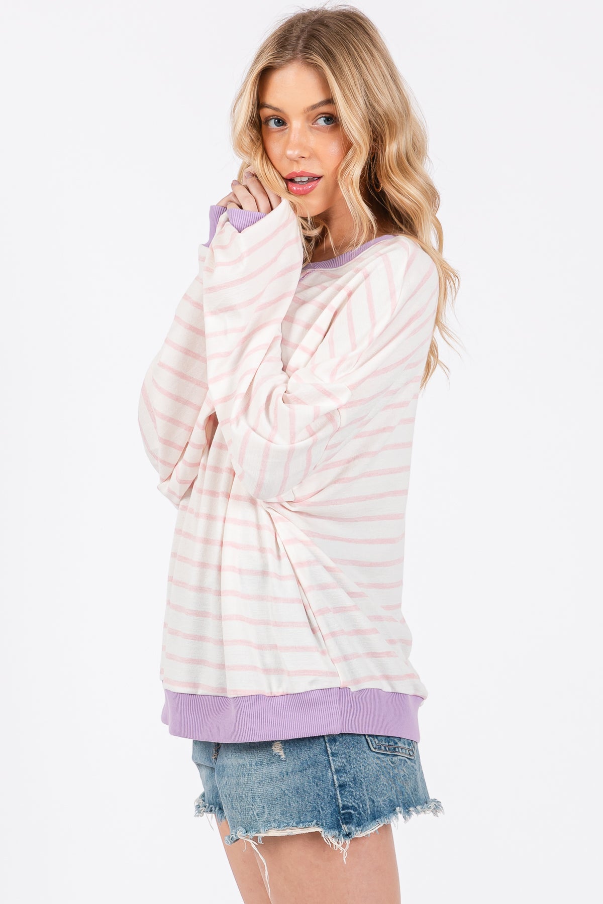 Pull oversize rayé – Look décontracté et confortable au quotidien