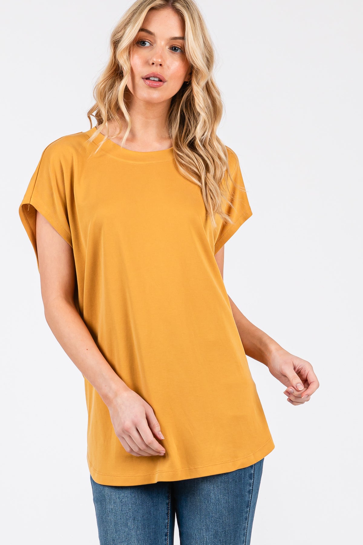 Relaxed Fit Modal Piqué Top