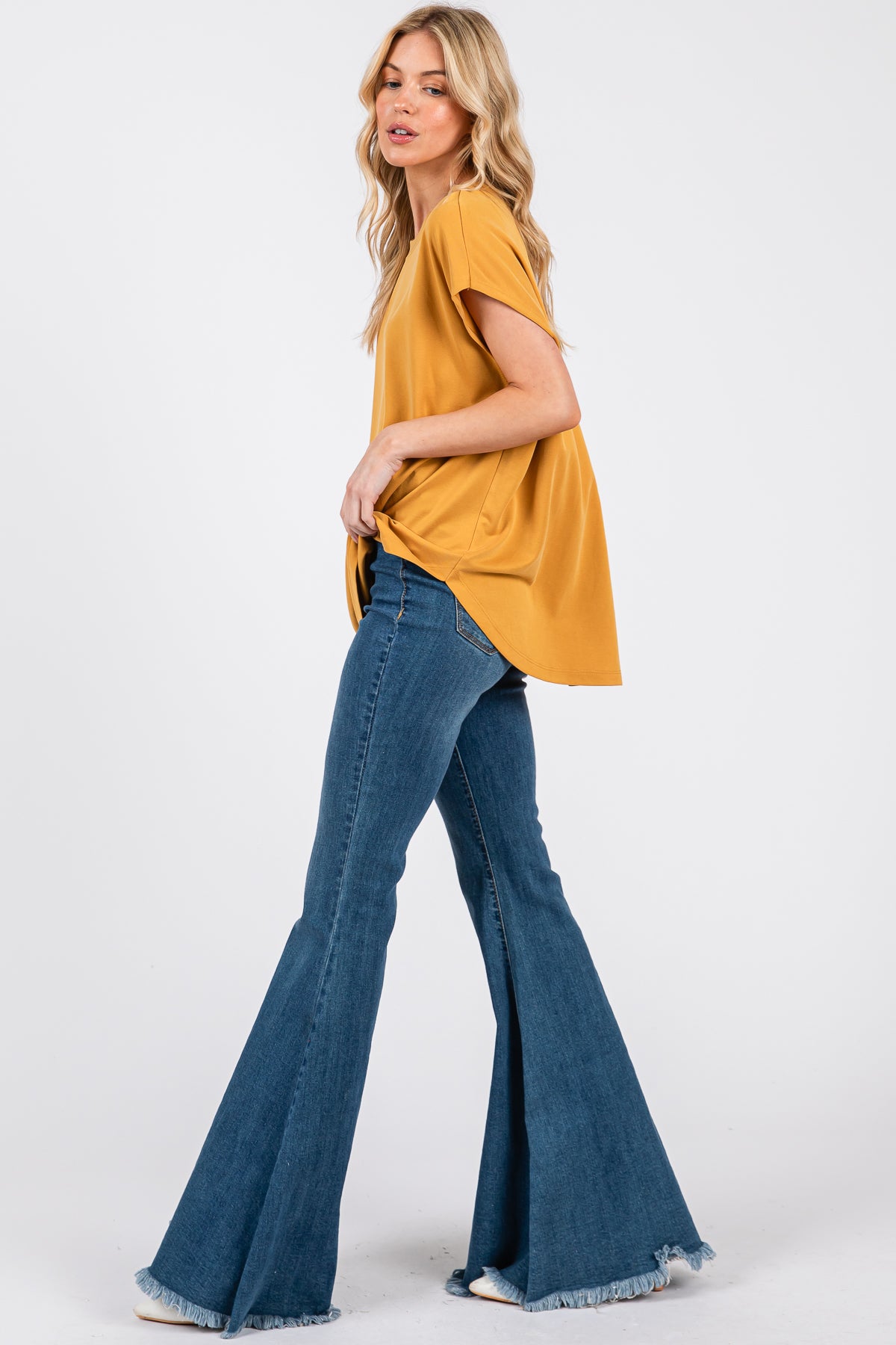 Relaxed Fit Modal Piqué Top