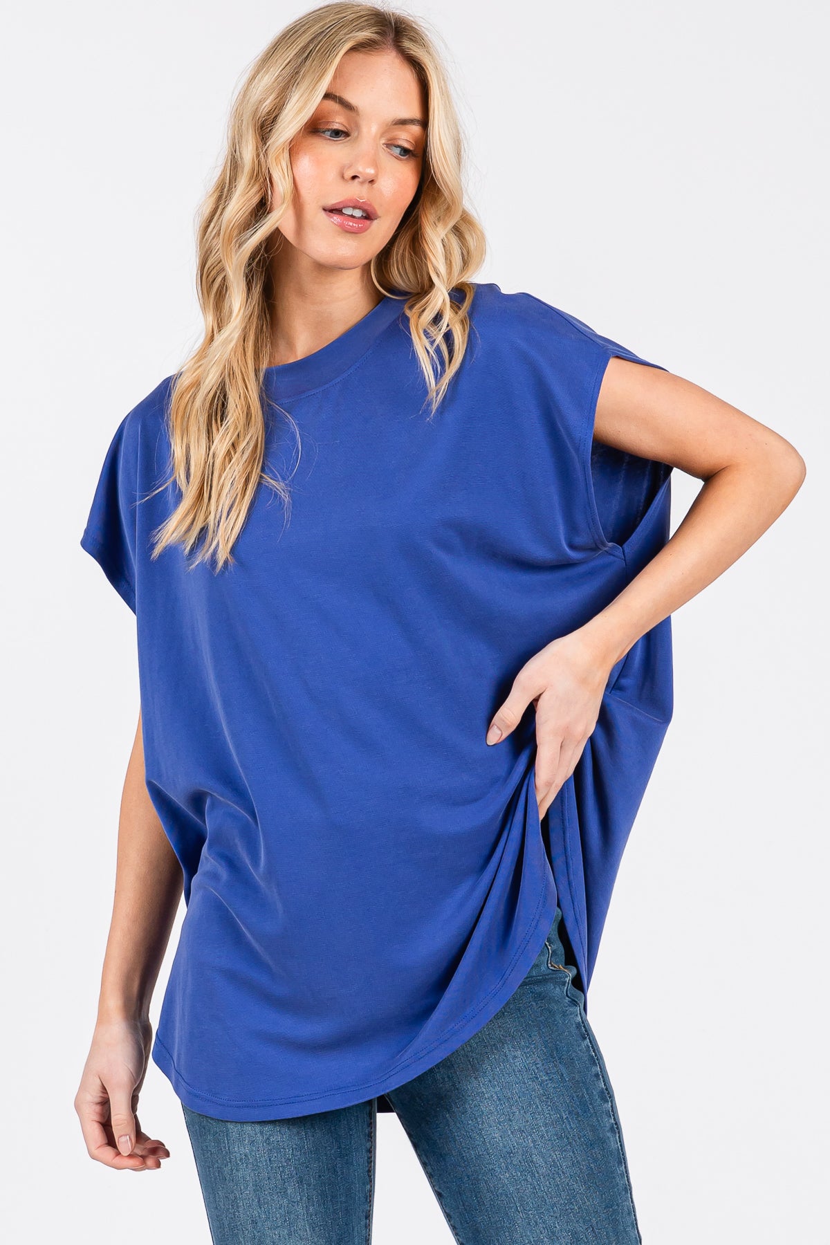 Relaxed Fit Modal Piqué Top