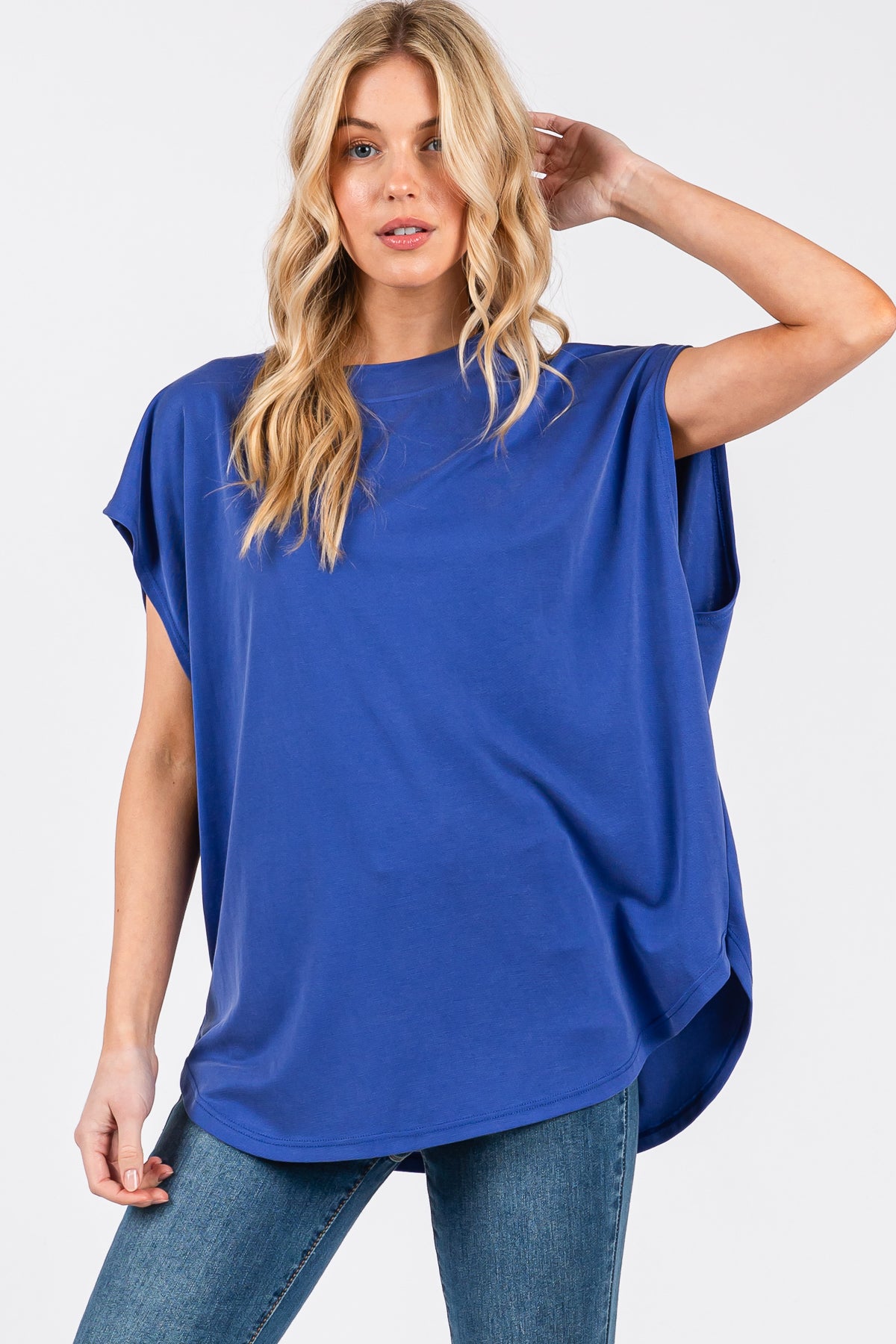 Relaxed Fit Modal Piqué Top