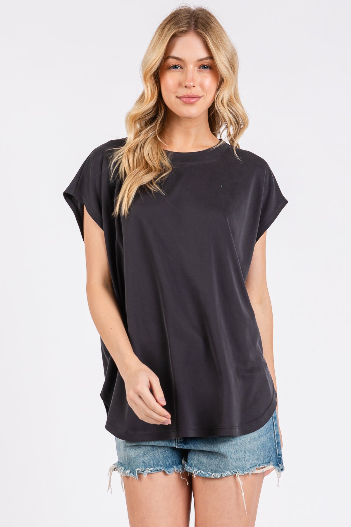 Relaxed Fit Modal Piqué Top