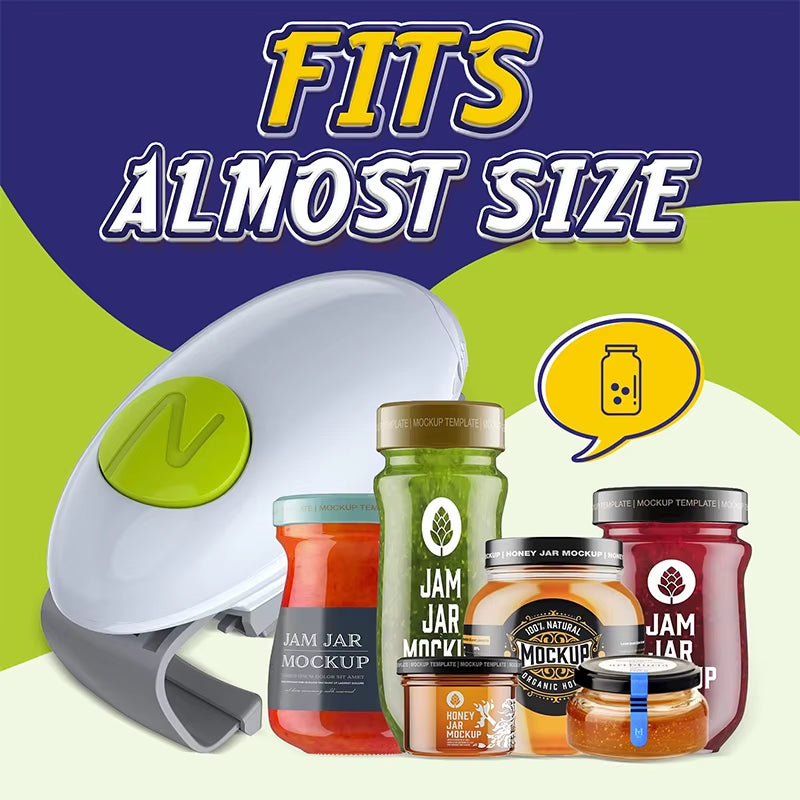 Household Automatic Jar Opener Electric Bottle Opener Electric Binaural Can Opener One-Button Automatic Bottle Cap Opening