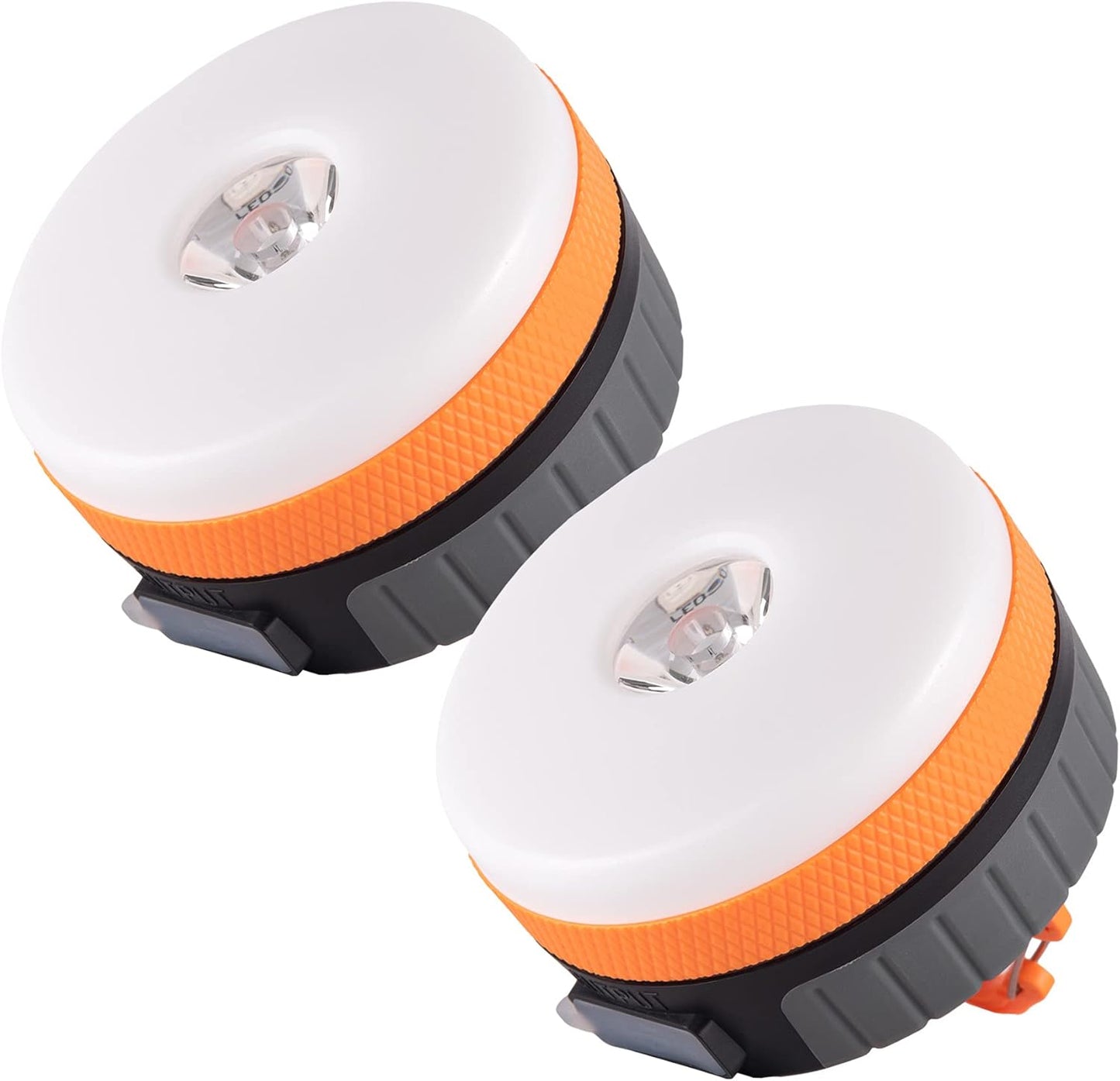 Lit-Path LED Camping Lantern, Rechargeable Light with Magnet Base, 2200 Mah, Survival Kit for Emergency, Hurricane, Outage, Medium Orange, 1 Pack