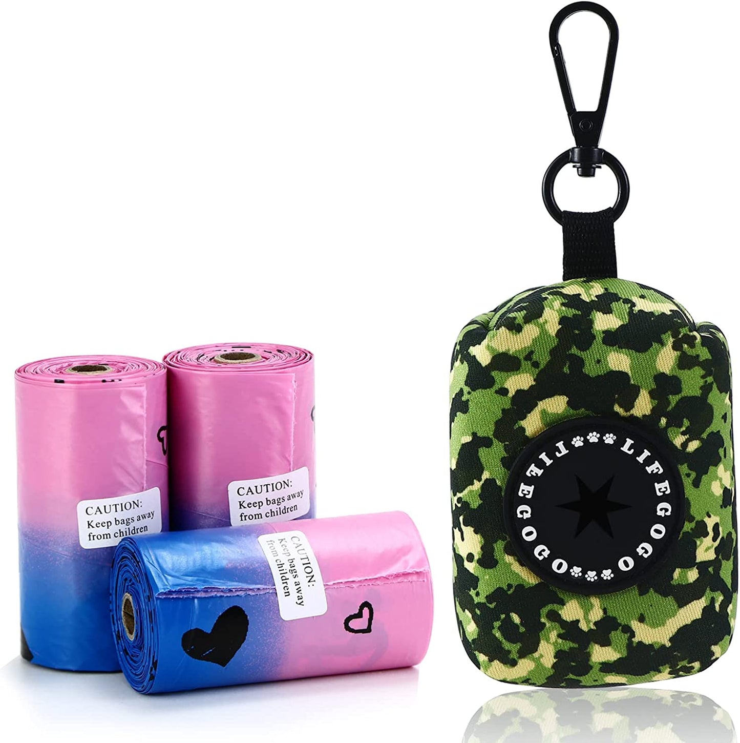 Dog Poop Bag Rolls -540 Count Dog Poop Bags with Dispenser – Extra Thick & Leakproof | Scented Blue